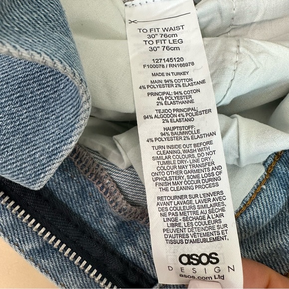 ASOS DESIGN flared jeans in mid wash blue Size 30 - Picture 10 of 10